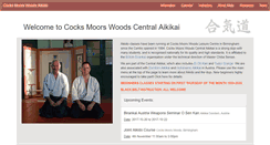 Desktop Screenshot of cocksmoorsaikido.co.uk